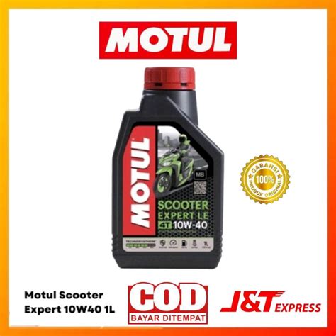 Jual Motul Scooter Expert LE 10W40 Oli Mesin Motor Matic Synthetic 1L