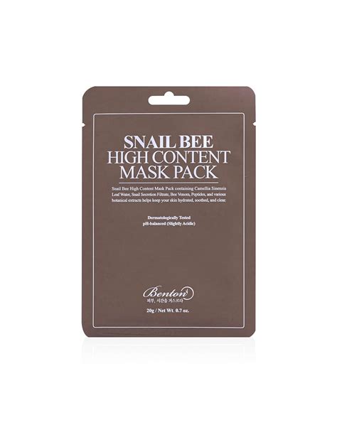 Benton Snail Bee High Content Mask Pack