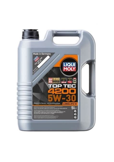 Liqui Moly Top Tec W Longlife Iii Motor Ya L Fiyatlar Ve