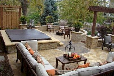 Patio With Firepit And Hot Tub