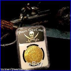 MEXICO 1733 FLEET SHIPWRECK 8 ESCUDOS Only 13 GOLD DOUBLOON COIN