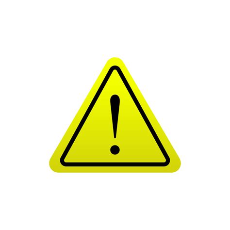 Yellow warning road sign vector. Danger symbol. Exclamation mark triangle symbol, logo ...