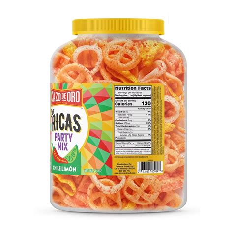 Cazo Las Ricas Zesty Chili Lime Snack Mix Barrel 11 Ounce Wheat