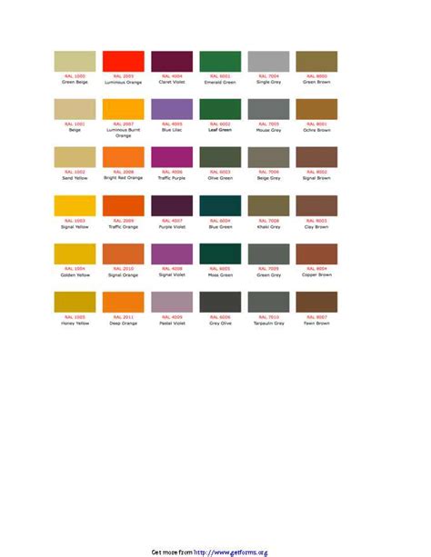 Cmyk Color Charts Download Color Chart For Free Pdf Or Word