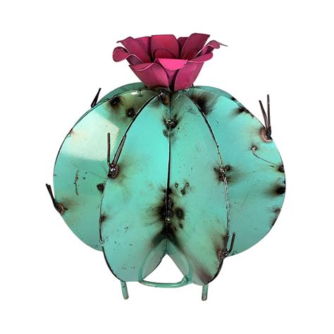 metal yard art cactus 9