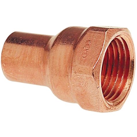 Nibco 12 In Copper Female Adapter In The Copper Pipe And Fittings