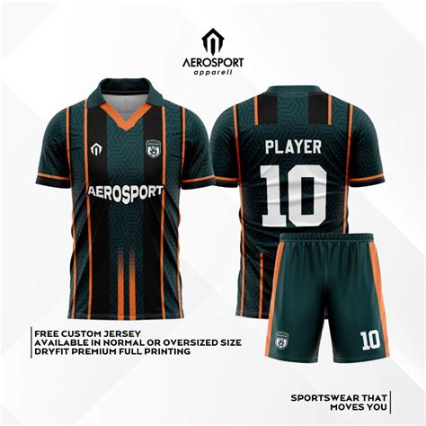 Jual Jersey Futsal RINGGOGREEN RETRO Berkerah Full Printing Dryfit