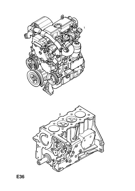 Opel SINTRA Engine Assembly Exchange Opel EPC Online