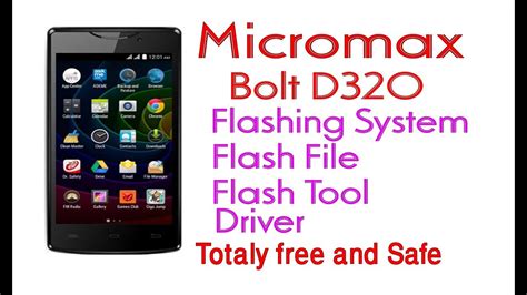 How To Flash Micromax Bolt D320 With Flash File Tool And Driver Free