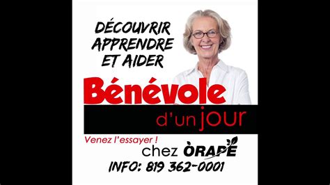 Benevole d un jour chez ORAPÉ YouTube