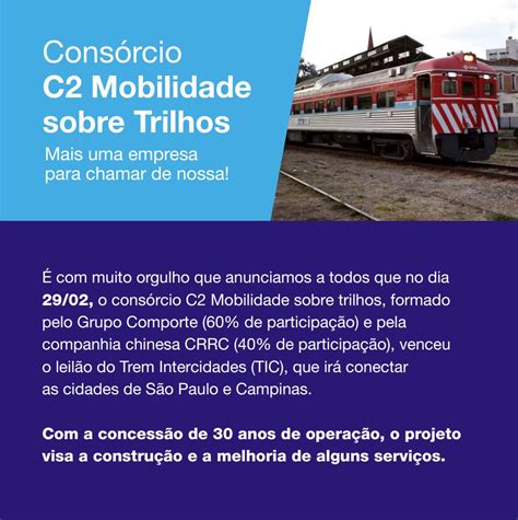 Consorcio C Mobilidade Sobre Trilhos Formado Brasileiro E