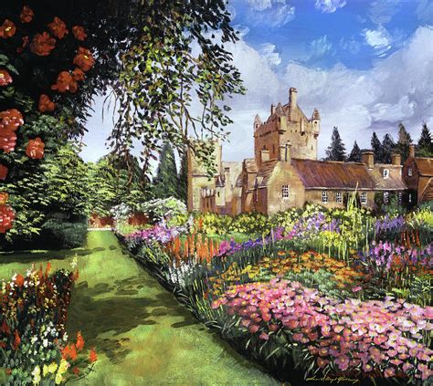 Castle Gardens Painting by David Lloyd Glover - Pixels