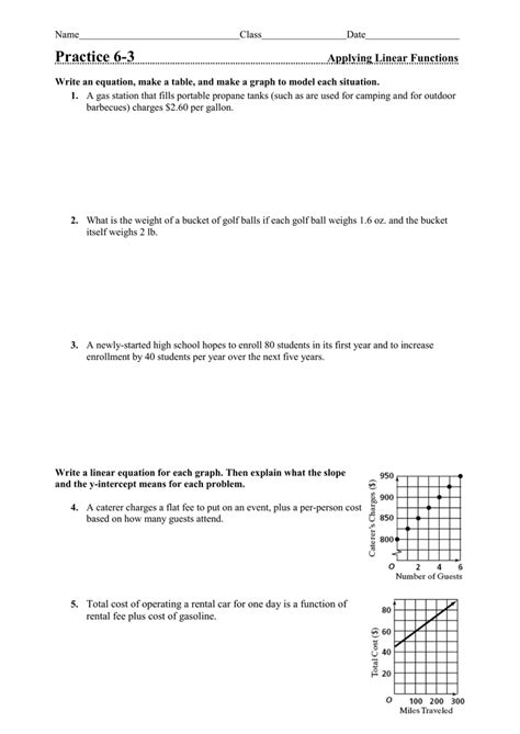 Identifying Linear Functions Worksheet Printable Calendars At A Glance