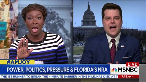 Congressman Matt Gaetz Debates Gun Control On Am Joy Youtube