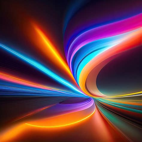 Premium AI Image Abstract Blurred Lights