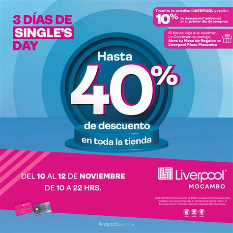 Promociones Liverpool Singles Day 2023 Hasta 40 De Descuento