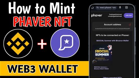 Mint Phaver Nft Binance Web3 Wallet Nft Phaver Minting Process Nft