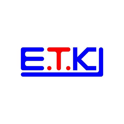 etk letter logo creative design  vector graphic etk simple