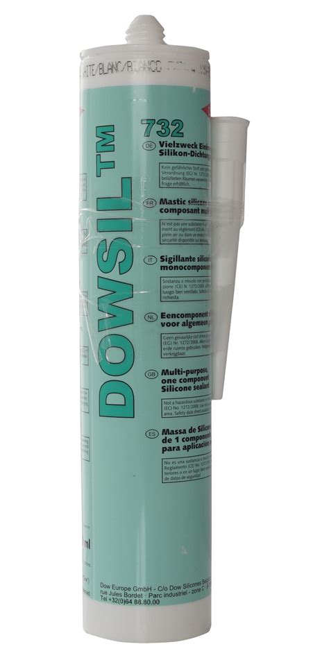 732 WHITE 310ML Dow Sealant Silicone RTV General Industrial Bonding