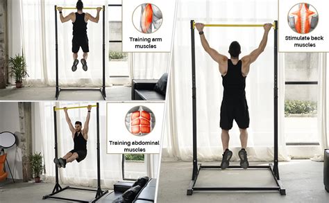 Wellshow Pull Up Station Power Tower Portable Pullup Bar Station Pull