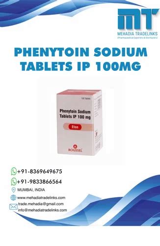 Phenytoin Sodium 100 Mg Tablets At Rs 100box Epsolin In Mumbai Id 2852149539173