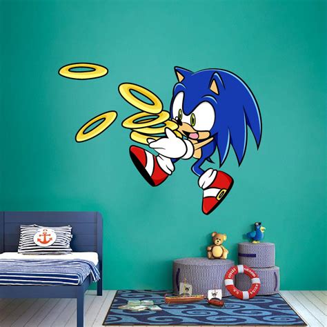 Super Sonic The Hedgehog Wall Stickers By Design With Vinyl Walmart