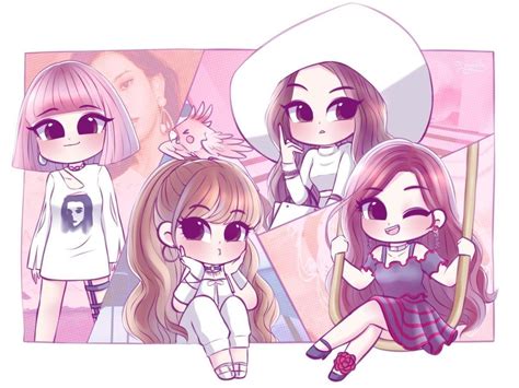 Pin de Dilan Göktaş en BlackPink Dibujos kawaii Chibi anime Chibi