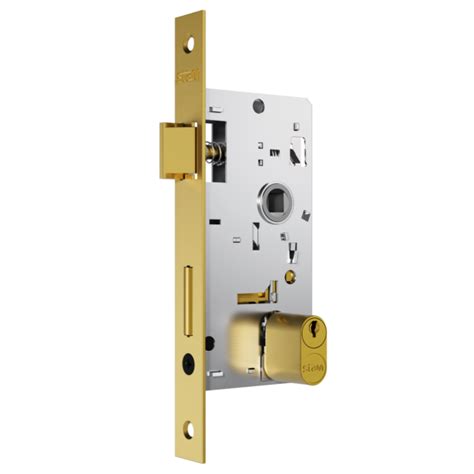 Fechadura Classic Roseta Quadrada Externa Gold Madeiramadeira