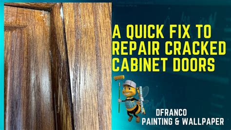 Fixing A Cracked Cabinet Door YouTube