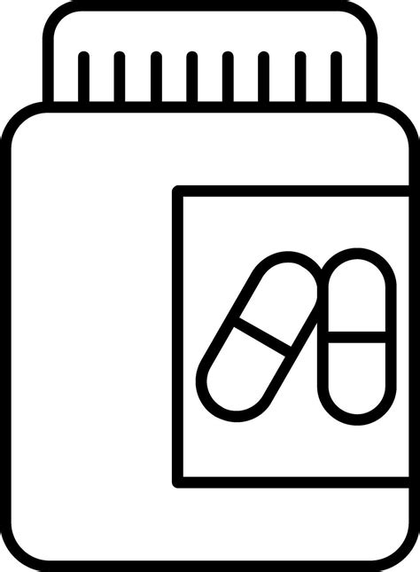 Pill Line Icon 36614186 Vector Art at Vecteezy