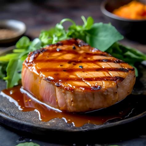 Premium Photo Delicious Tuna Steaks Marinated In A Soy And Honey