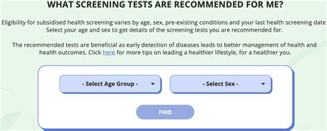 health  wealth guide  subsidised health screening