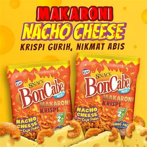 Jual Kobe Snack Boncabe Mild Makaroni Krispi Level Nacho Cheese Rasa