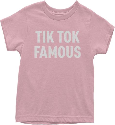 Buy Expression Tees Youth Tik Tok Famous T Shirt Small Light Pink At