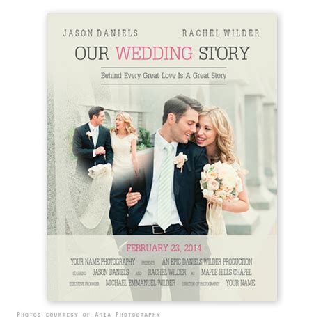 Movie Poster Wedding Template | Squijoo.com