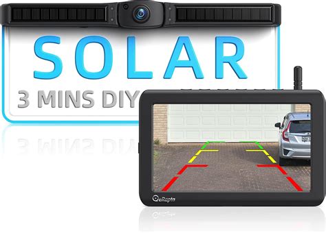 Erapta Solar Wireless Backup Camera Monitor 1080P HD Reverse Camera