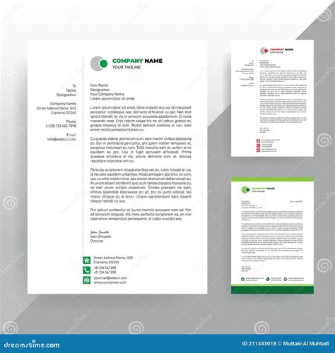 Creative Corporate Letterhead Design Template Clean Corporate