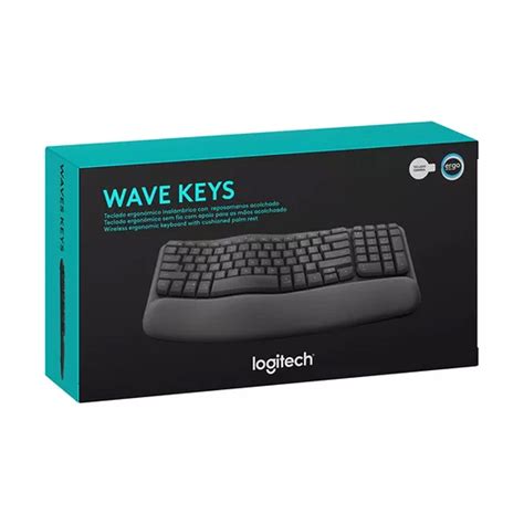 Teclado Logitech Ergon Mico Inal Mbrico Wave Keys Grafito Quito Ecuador