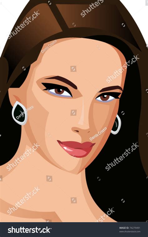 Beautiful Woman Stock Vector Royalty Free 74279491 Shutterstock