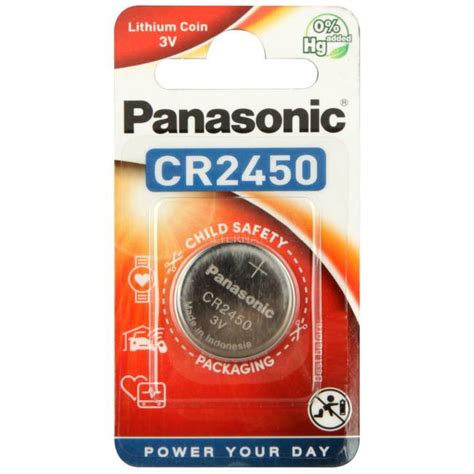 Panasonic Cr2450 Battery 1pc 3v Cr 2450 Cr 2450 Coin Button Cell