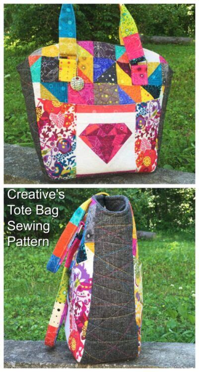Creative's Tote Bag sewing pattern - Sew Modern Bags