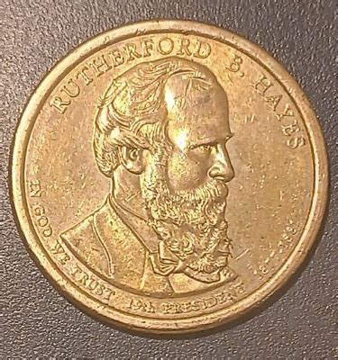 2011 D Rutherford B Hayes Presidential Dollar 19th President 1877 1881