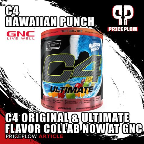 The New C4 Lands At Gnc With Hawaiian Punch Original And Ultimate