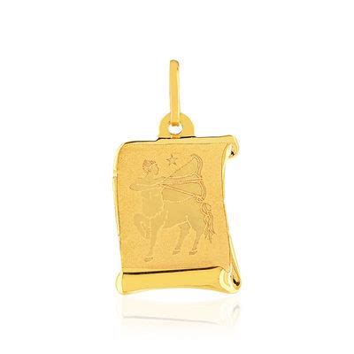 Pendentif Or Jaune Zodiaque Sagittaire Maty