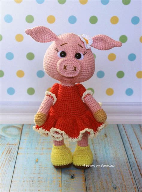 Crochet Pattern Piggy Amigurumi Pig Pdf Tutorial Pig Etsy