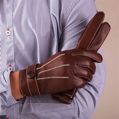 Kursheuel Best Luxury Touchscreen Italian Nappa Leather Gloves For Men