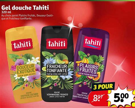 Promo Gel Douche Tahiti Chez Kruidvat Icatalogue Fr