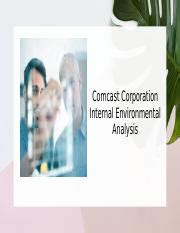 Mba Comcast Corporation Internal Environmental Analysis Pptx