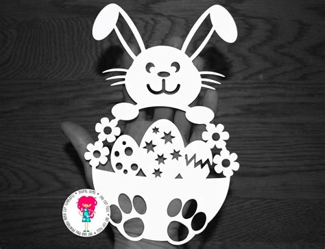 Junge Osterhase Scherenschnitt Svg Dxf Eps Dateien Und Pdf Png