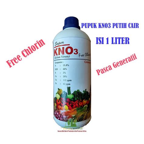 Jual Pupuk Kalium Nitrate Kno Cair Potassium Nitrat Pn Kno Putih